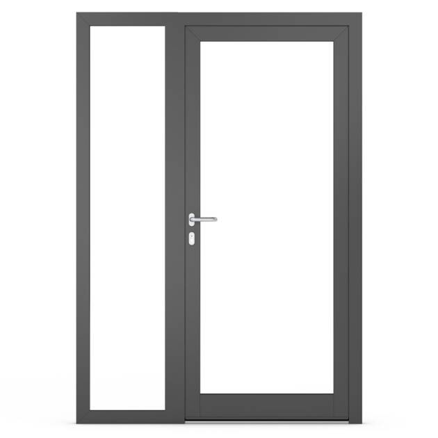 Fanlights in aluminium doors - Alternativ 1