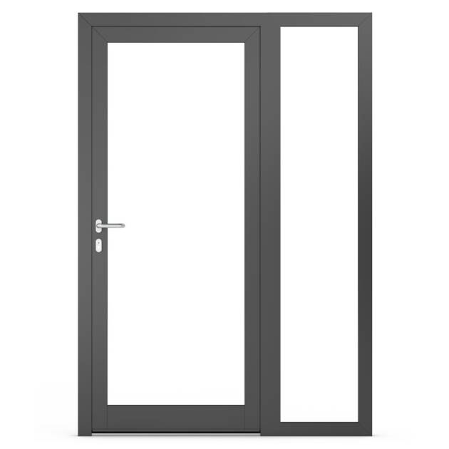 Fanlights in aluminium doors - Alternativ 2