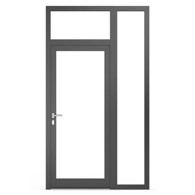 Fanlights in aluminium doors - Alternativ 5