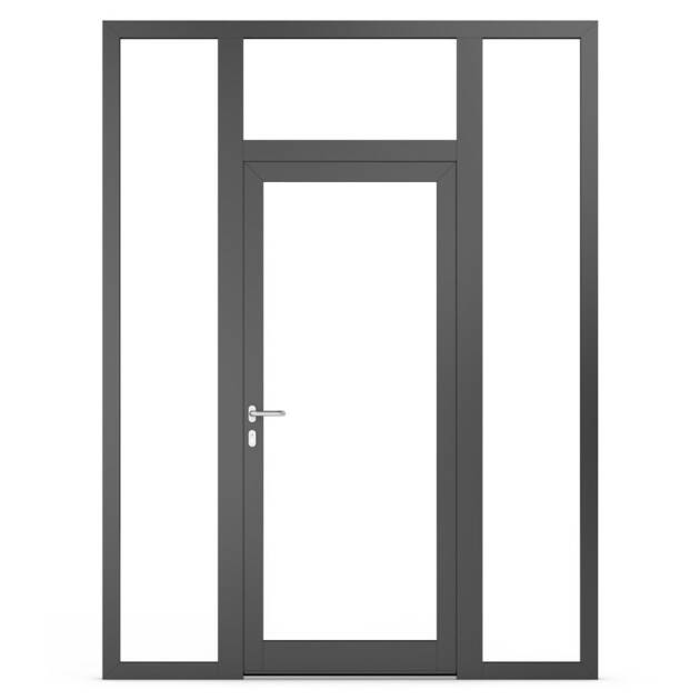 Fanlights in aluminium doors - Alternativ 7