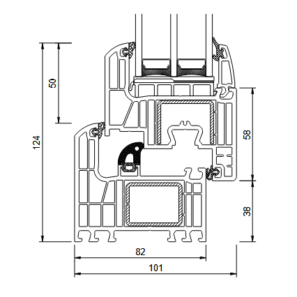 Iglo Energy Classic - Öppningsbart 2-luft fönster – PVC - Bild 3